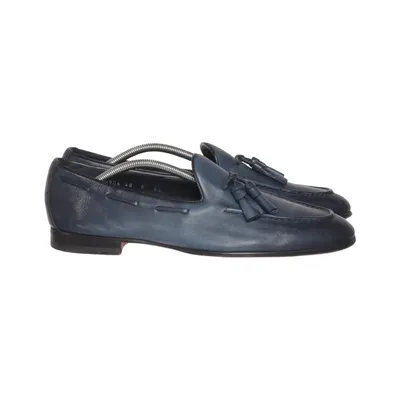 Mocassins (Bleu) de Santoni Cuir