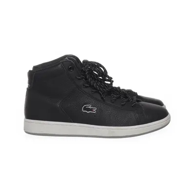 Laced boots (Black) from Lacoste Leather