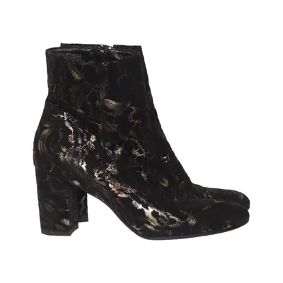 Stiefeletten (Schwarz, Gold)