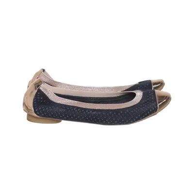 Ballerinaskor (Blå, Guldfärgad) från Stylesnob Skinn