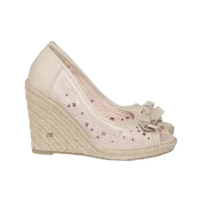Chaussure compensées (Beige, Rose) de Lily Rose Polyuréthane