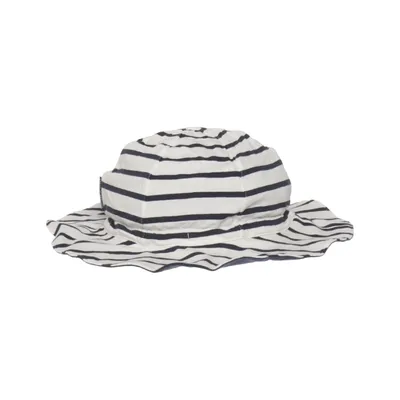 Bucket hat (Wit, Zwart) van Polarn O. Pyret Katoen, Elastaan