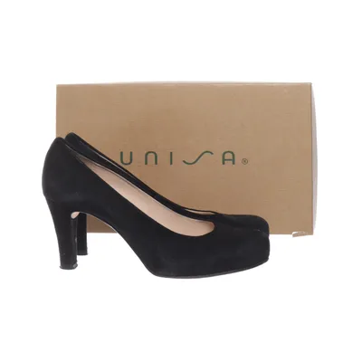High heels (Black) from Unisa Leather