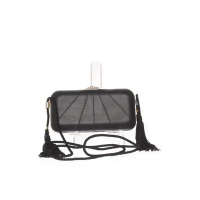 Sac pochette (Noir) de Mango Cuir, Polyester