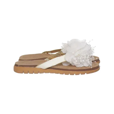 Tongs (Blanc, Marron, Or) de Salinyang