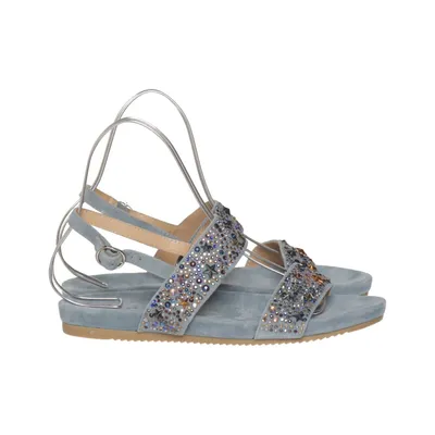 Sandales (Bleu) de Alma en Pena Cuir