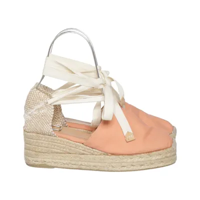 Chaussure compensées (Orange, Beige, Blanc) de Castañer Coton