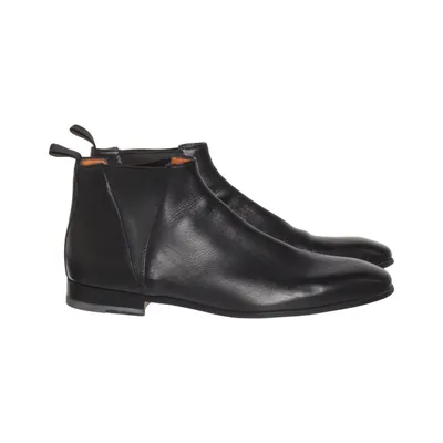 Chelsea boots (Zwart) van Santoni Leer