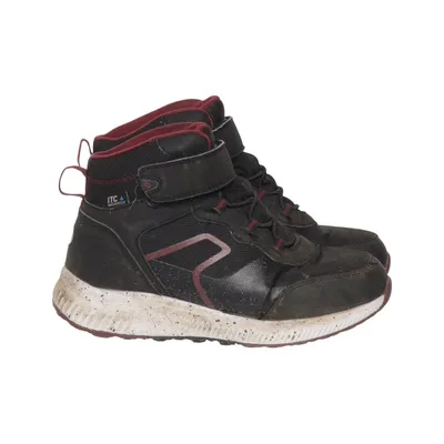 Ankle boots (Black, Red) from Leaf