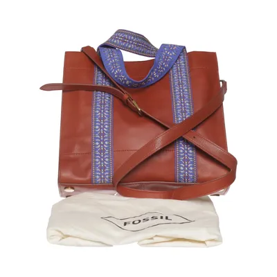 Shoulder-bag (Brown, Multicolored) from Fossil Leather