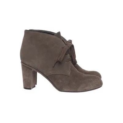 Heeled boots (Brown) from Belmondo Suede