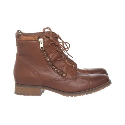 Veterlaarzen (Beige) van Dasia Leer
