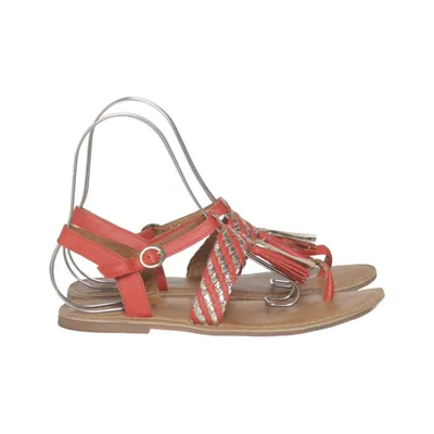 Sandales (Rouge, Marron, Argent) de Creeks Cuir