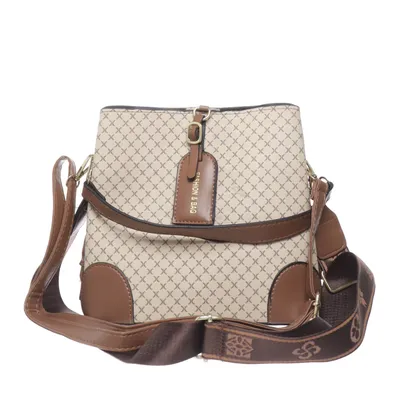 Axelremsväska (Beige, Brun) från Fashion & Bag