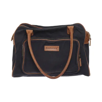 Sac en toile (Bleu, Marron) de Boomerang Coton, Cuir