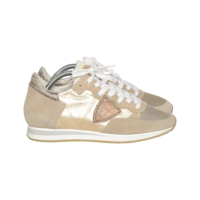 Sneakers (Beige, Guld) fra Philippe Model