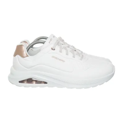 Sneakers (White, Green) from Skechers Faux leather