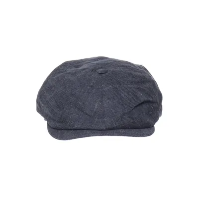 Newsboy cap (Blå) från Wigéns Bomull, Linne