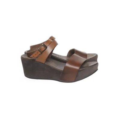 Chaussure compensées (Marron) de Amelia Cuir