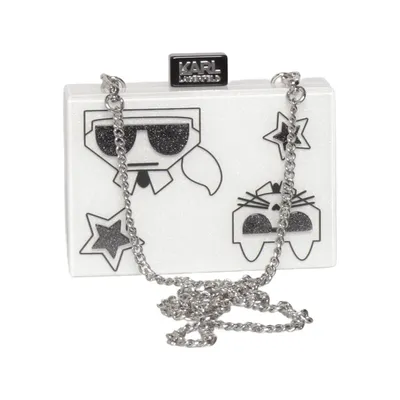 Skuldertaske (Hvid) fra Karl Lagerfeld Akryl