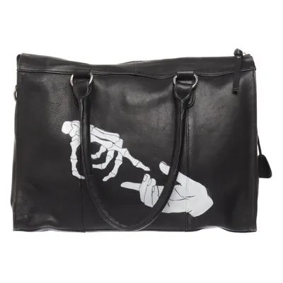 Handbag (Black, White) from Don Donna Leather