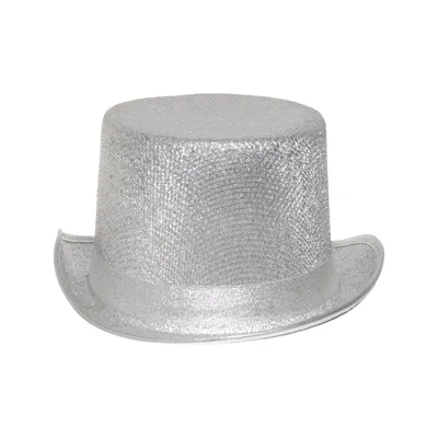 Cylinderhatt (Silverfärgad) från Boland Polyester