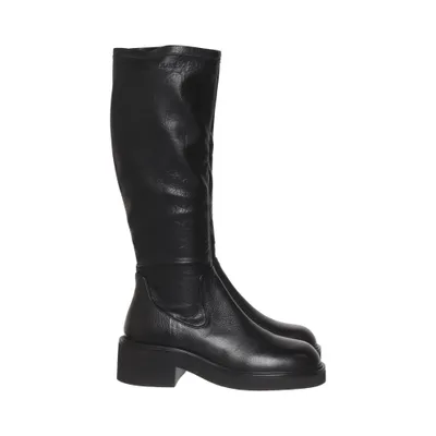 Støvler (Stretchy Long Boot) fra Tommy Hilfiger Jeans Læder