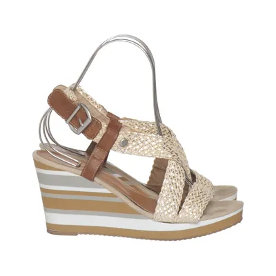 Kilehælssko (Beige, Brun, Sølv) fra Tamaris