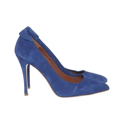 Pumps (Blue) from Yvonne Koné Leather, Suede