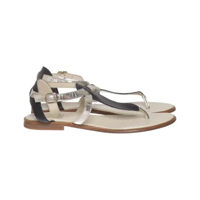 Sandals (Black, Silver, Beige) from Gallucci Leather