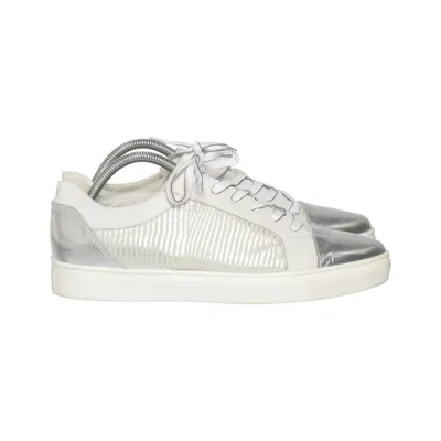 Sneakers (White, Silver) from Maripe Leather