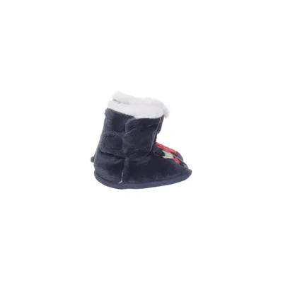 Baby booties (Blue) from The Little White Company Acrylic, Faux fur, Polyester