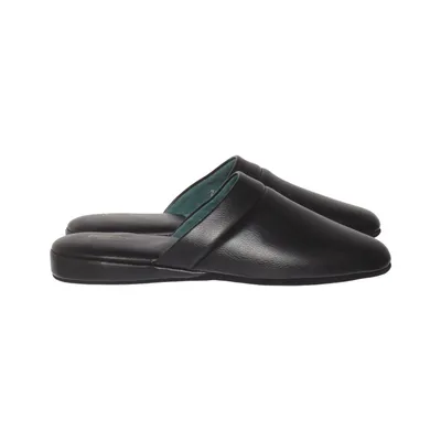 Slippers (Zwart) van Pamir Leer