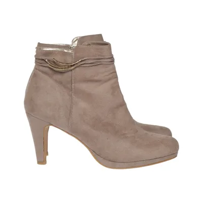 Bottes à talons (Beige) de DS Shoes by DinSko