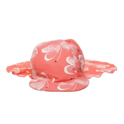 UV cap (Orange, White) from Reima Sunproof Elastane, Polyamide