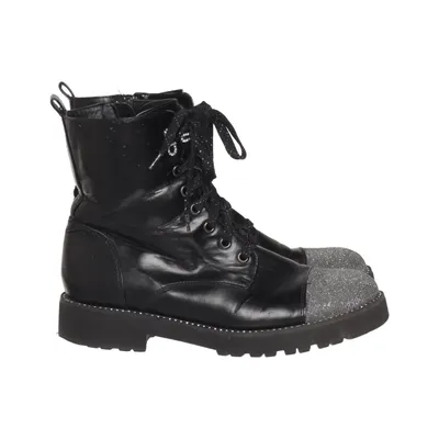 Snørestøvler (Sort, Sølv) fra Deichmann