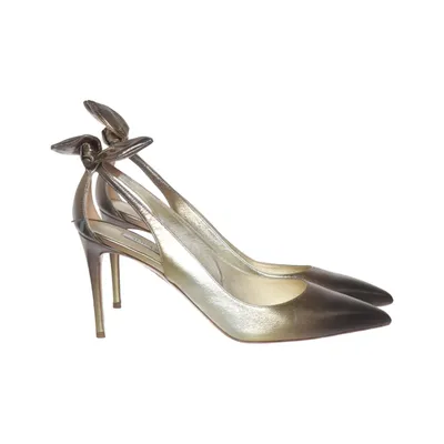 Klackskor (Brun, Guldfärgad) från Aquazzura Skinn