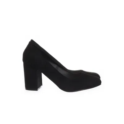High heels (Black) from JustFab Faux suede