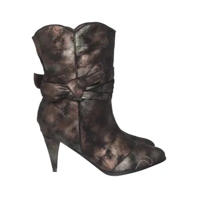 Heeled boots (Brown, Multicolored) from Mazzini