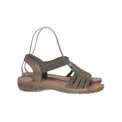 Sandals (Brown) from Laura Berg Faux leather