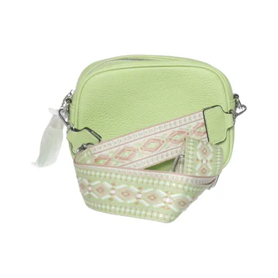 Sac à bandoulière (Vert, Beige) de Just Glamour Polyuréthane