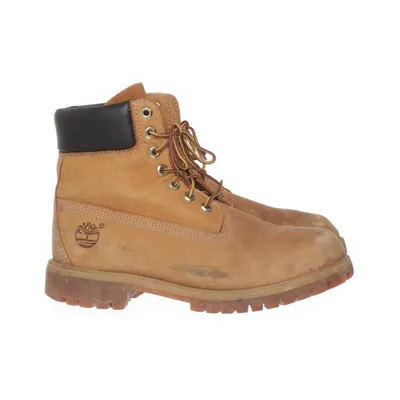 Laced boots (Beige) from Timberland Leather