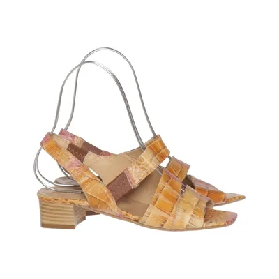 High heel sandals (Brown, Multicolored) from Cadoro Polyurethane