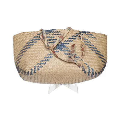 Beach bag (Beige, Blue)