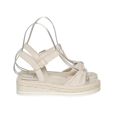 Sandales (Beige) Cuir