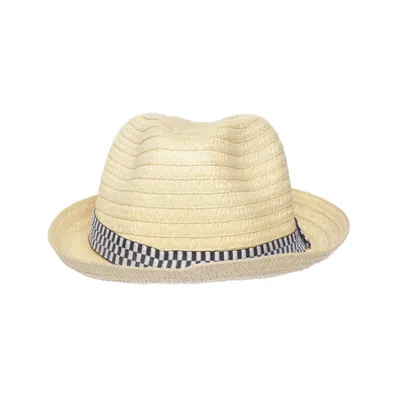 Stråhatt (Beige, Svart, Vit)