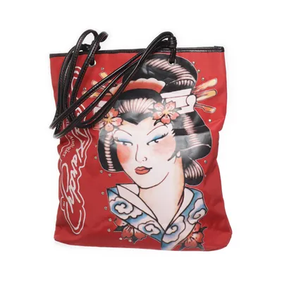 Handväska (Röd, Flerfärgad, Svart) från Ed Hardy by Christian Audigier