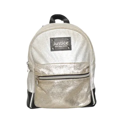 Rugzak (Zilver, Zwart) van Justice Polyester