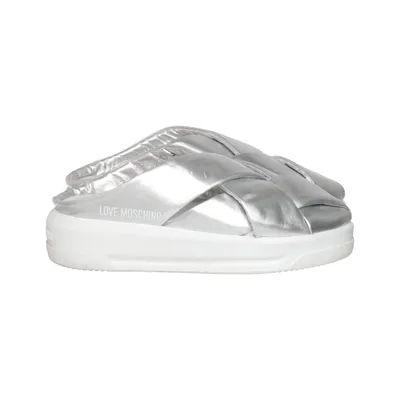 Mules (Argent) de Love Moschino