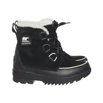 Laced boots (Black) from Sorel Faux fur, Leather